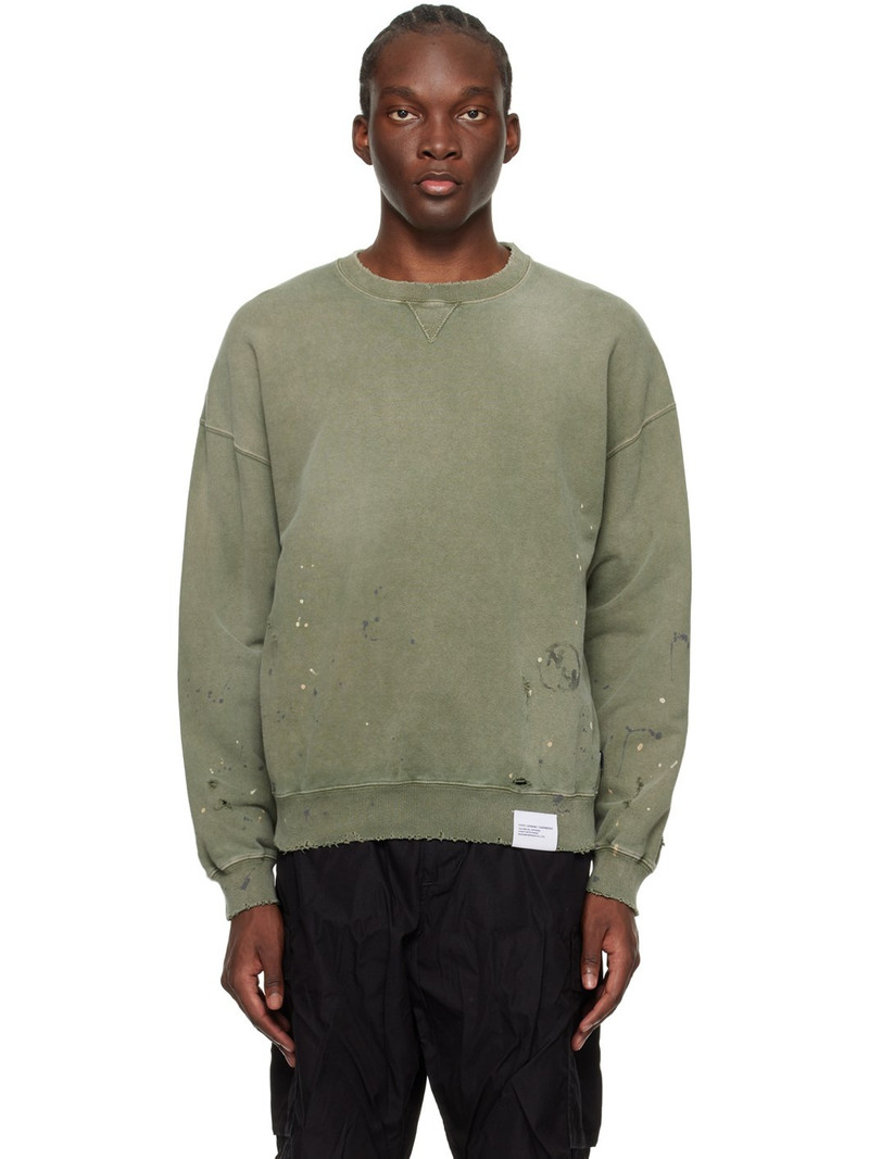 Khaki Damage Sweatshirt 1