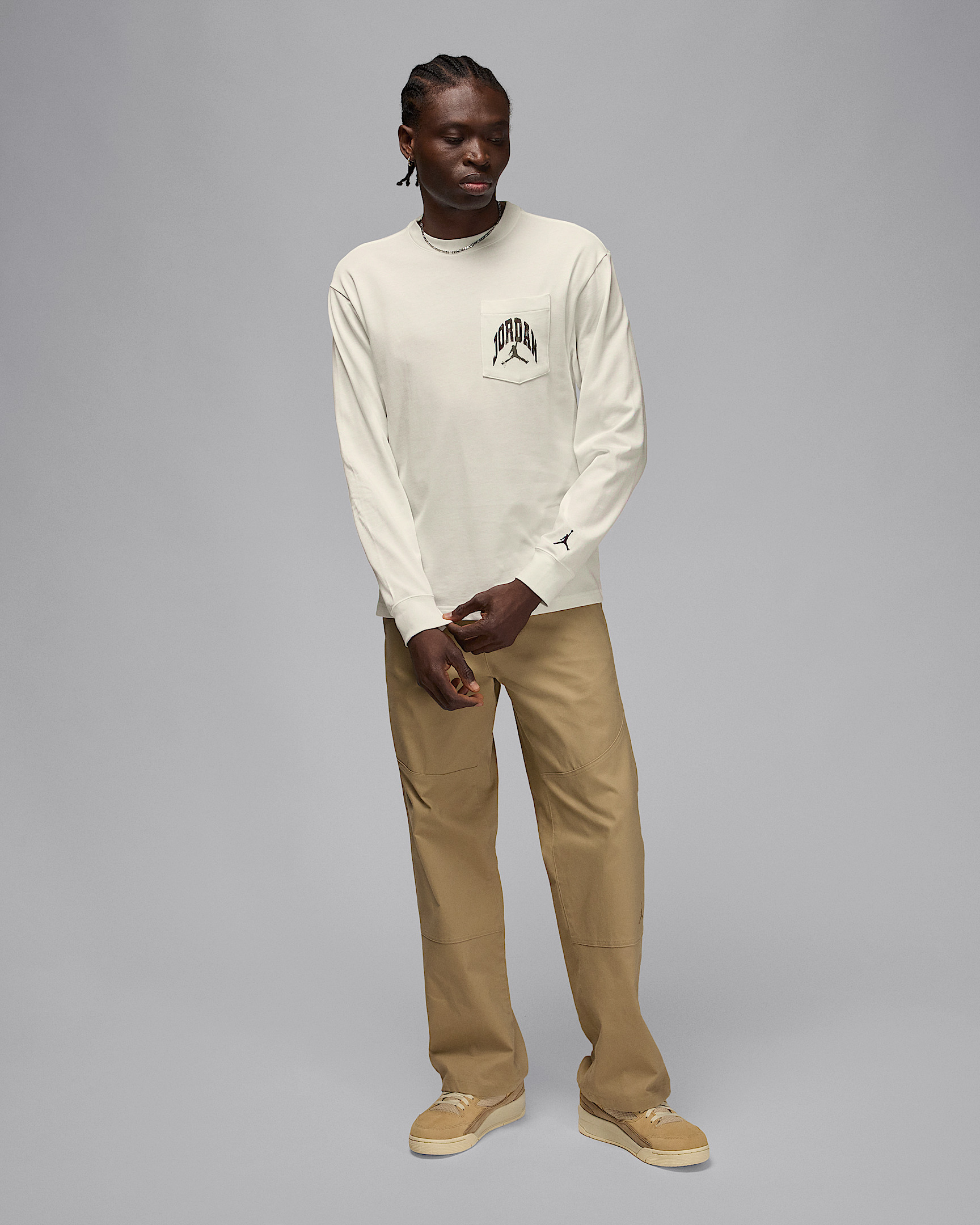 Jordan Brooklyn Men's Realtree Long-Sleeve Pocket Crew Neck - 6