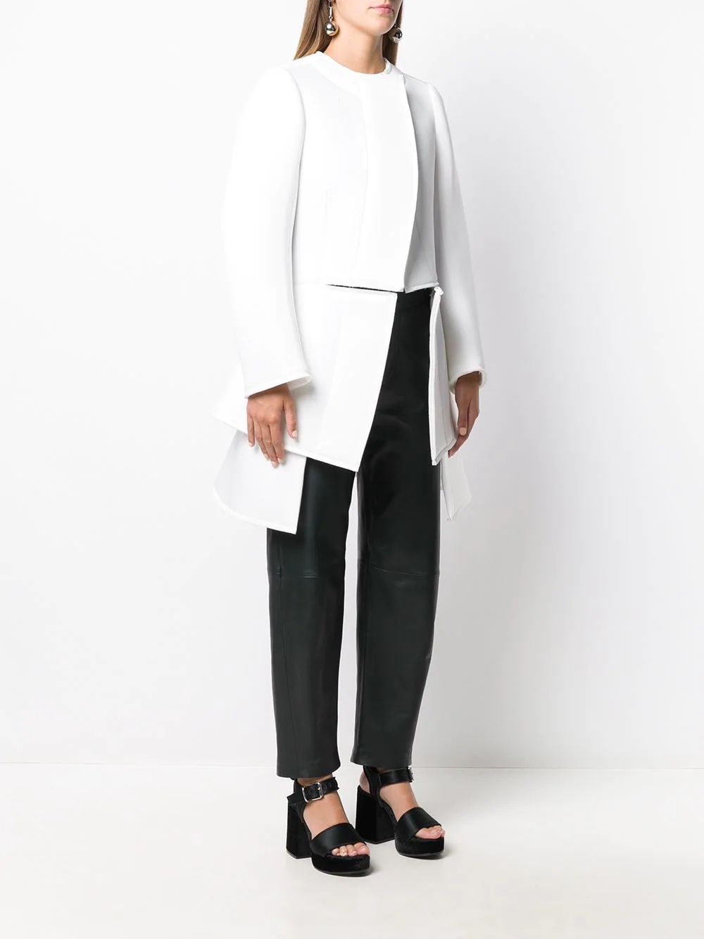 deconstructed long-sleeved jacket - 3