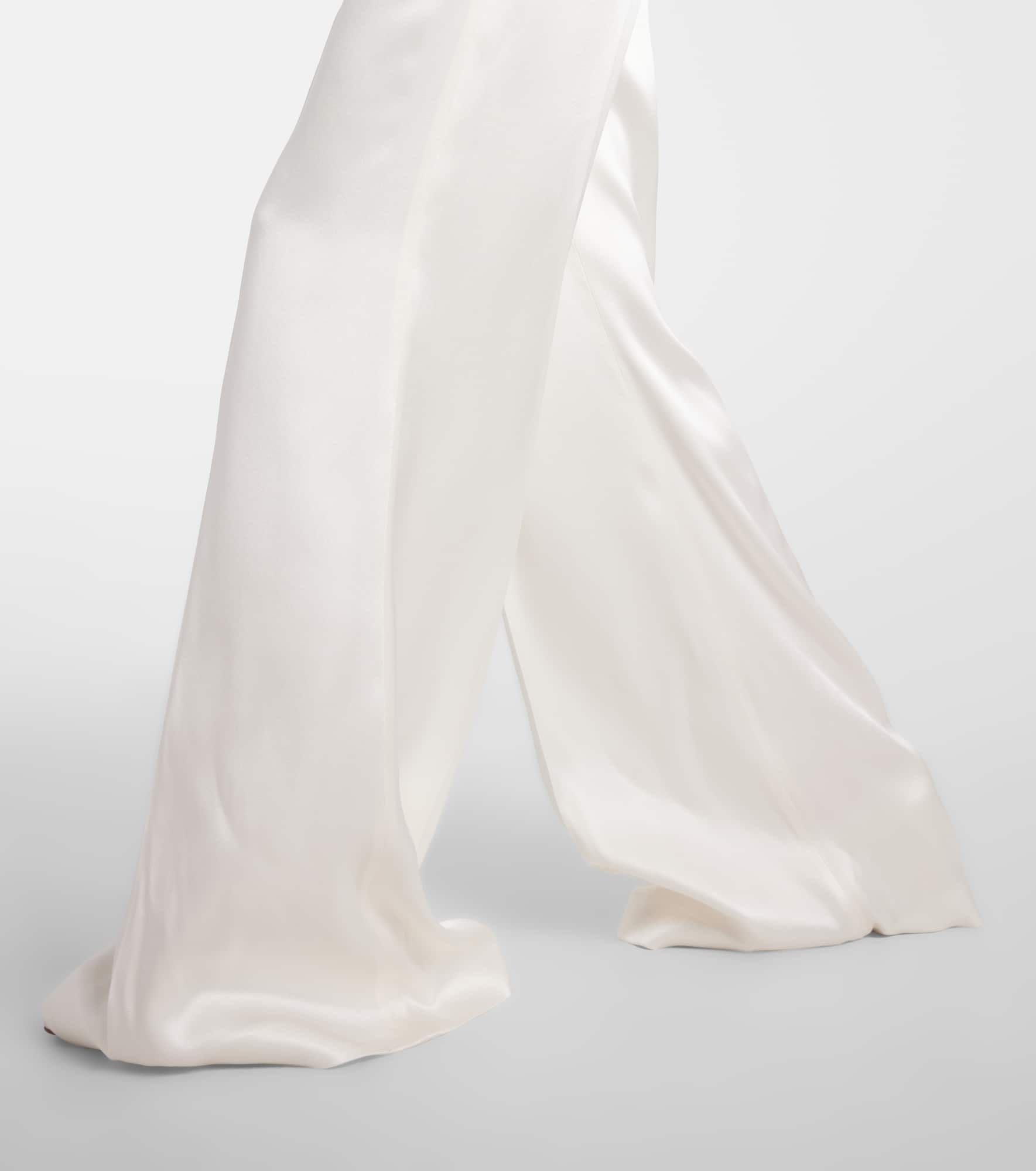 Mabon high-rise silk wide-leg pants - 5