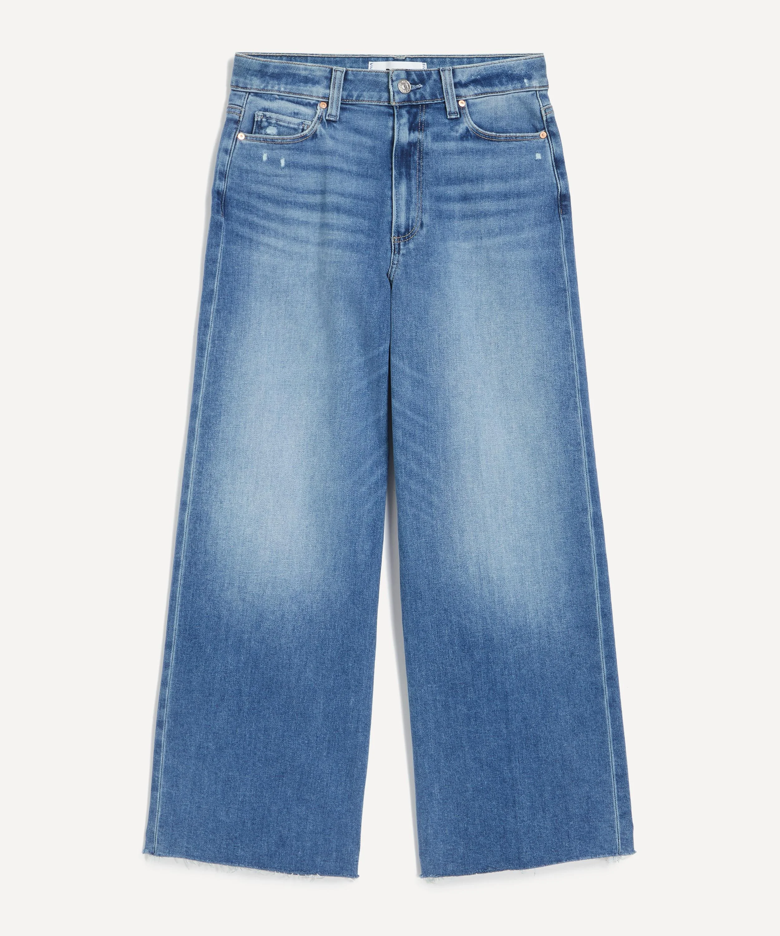 Anessa Wide-Leg Jeans in Rock Show Distressed - 1