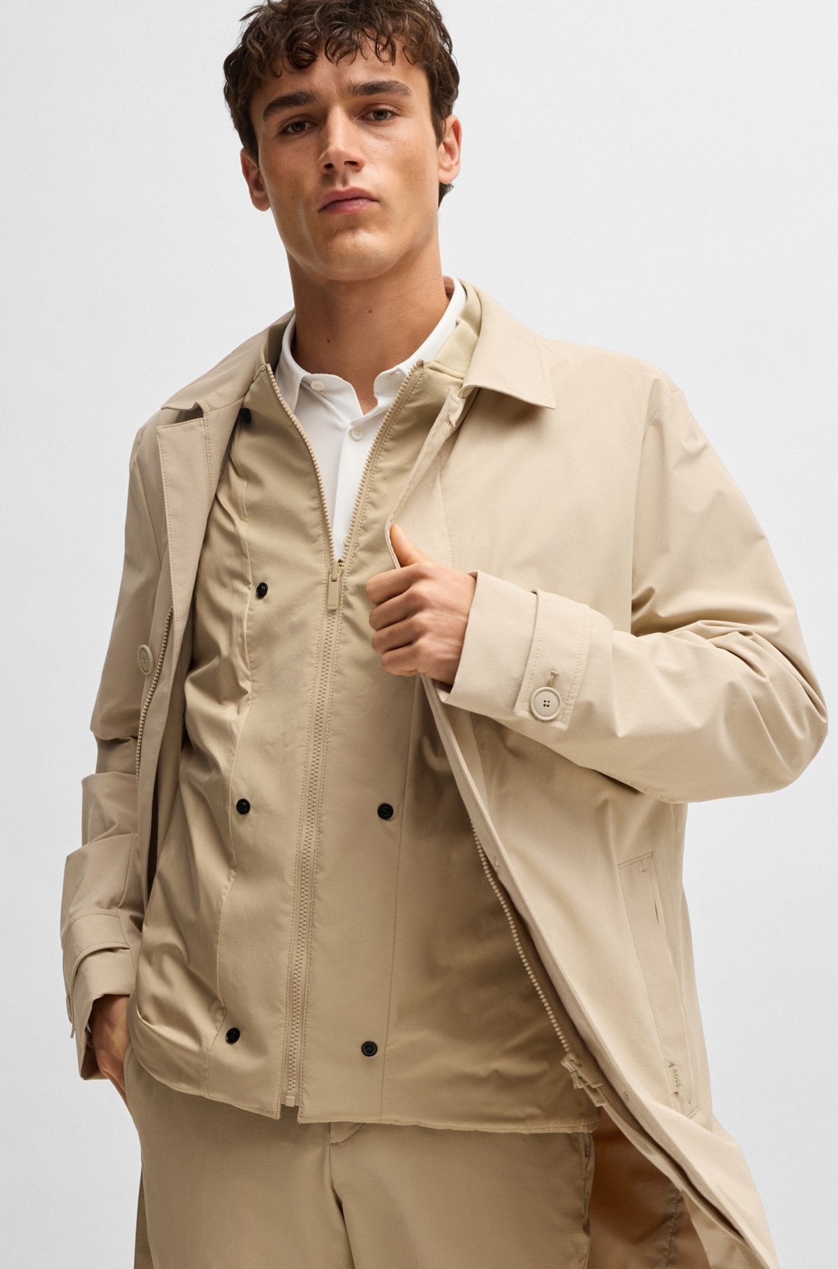 TRAVEL-FRIENDLY STRETCH-SOFTSHELL COAT WITH DETACHABLE INNER GILET - 6