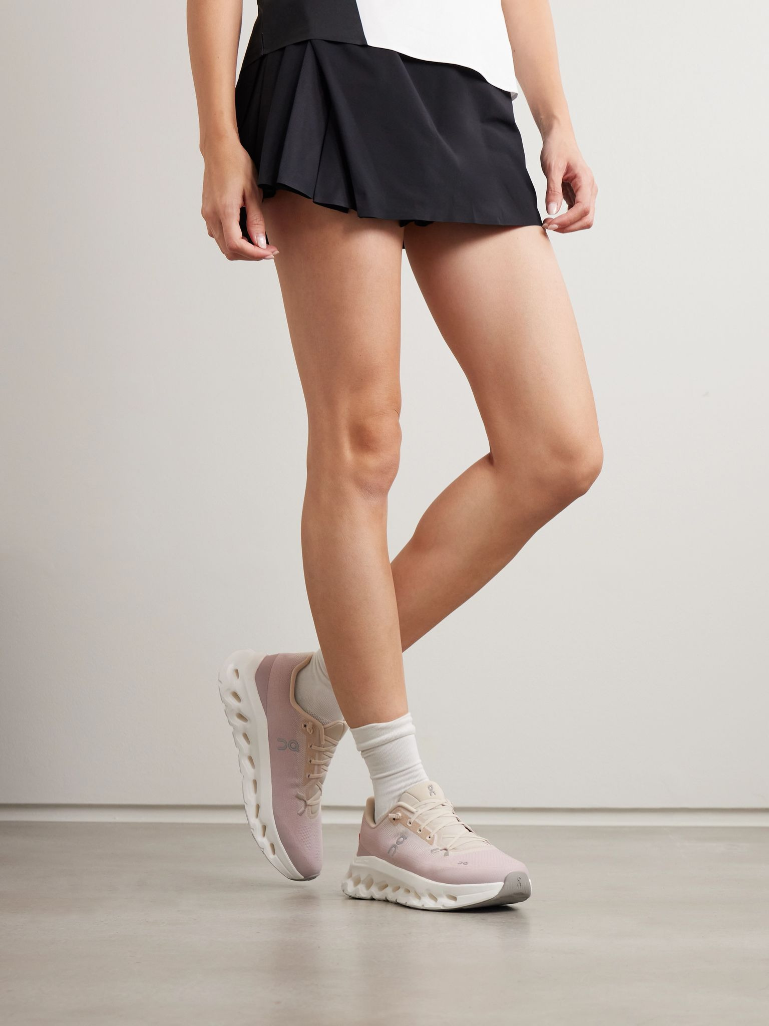 Cloudtilt stretch recycled-knit sneakers Lilac - 2