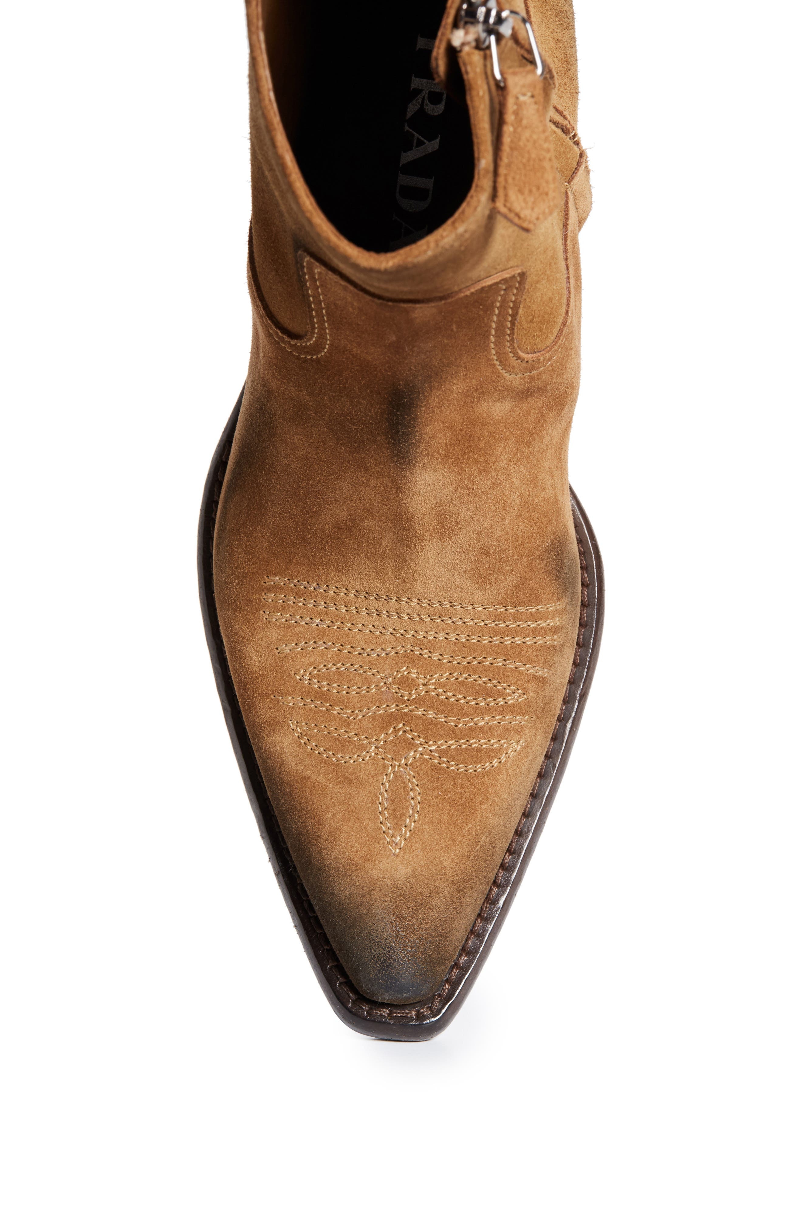 Prada Western Boot in Tobacco at Nordstrom - 5