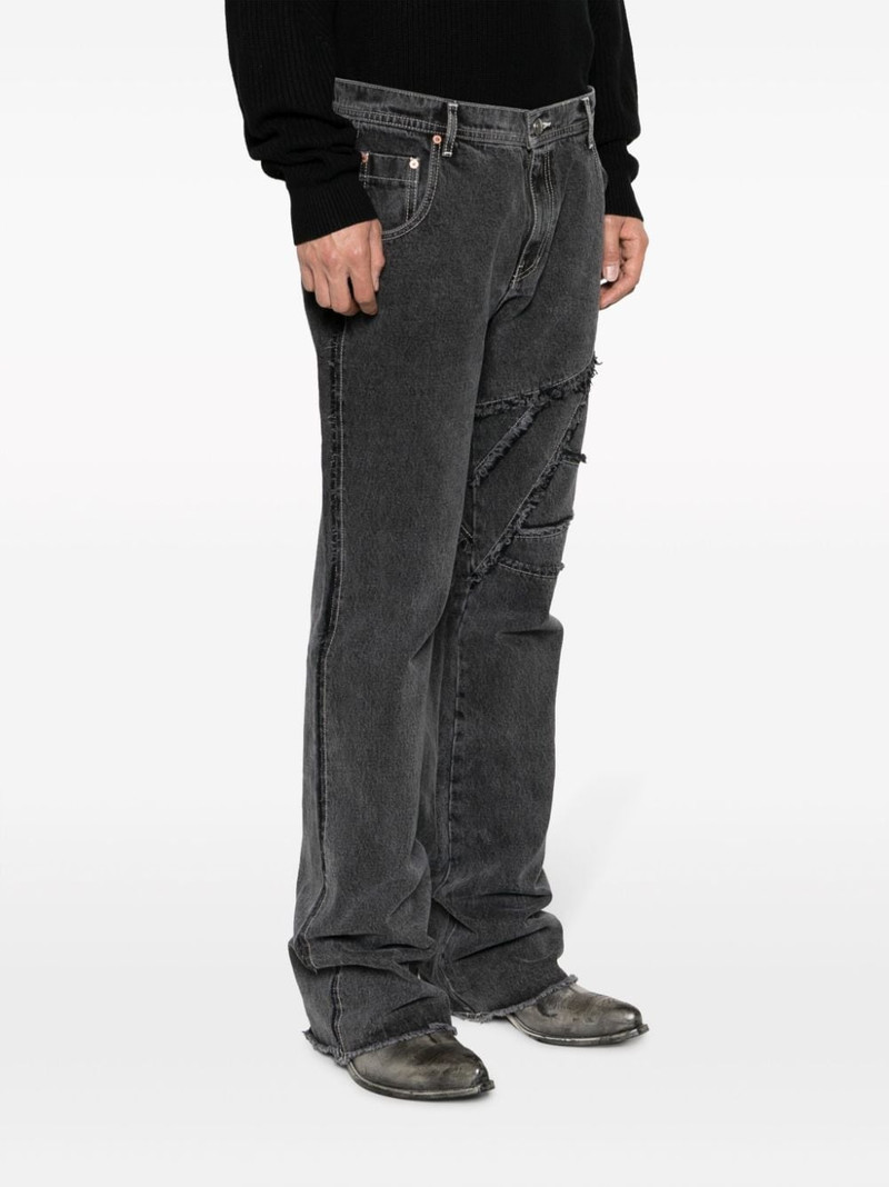 Ghentel raw-cut flare jeans 3