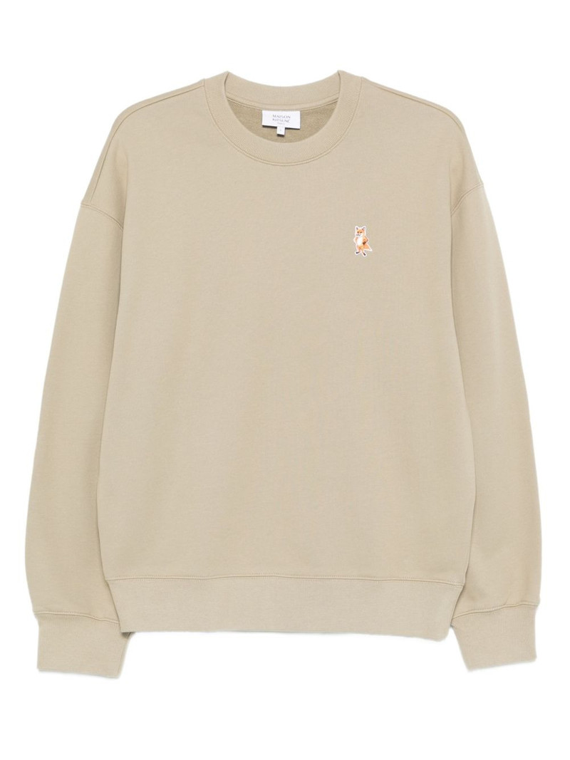 logo-embroidered cotton sweatshirt 1