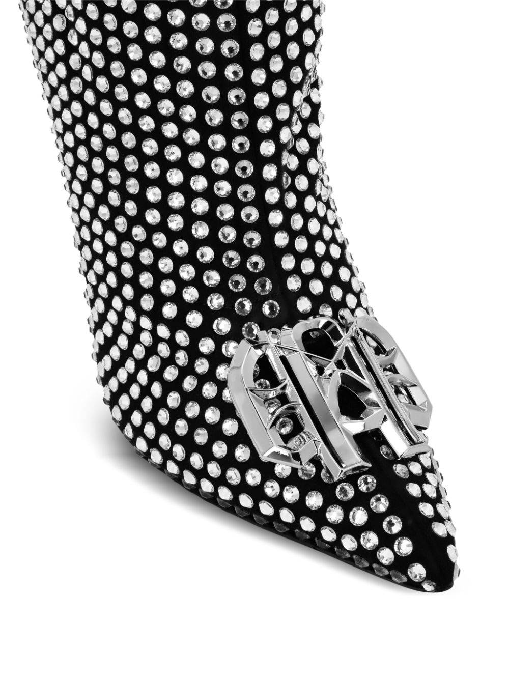 rhinestone-embellished boots - 4