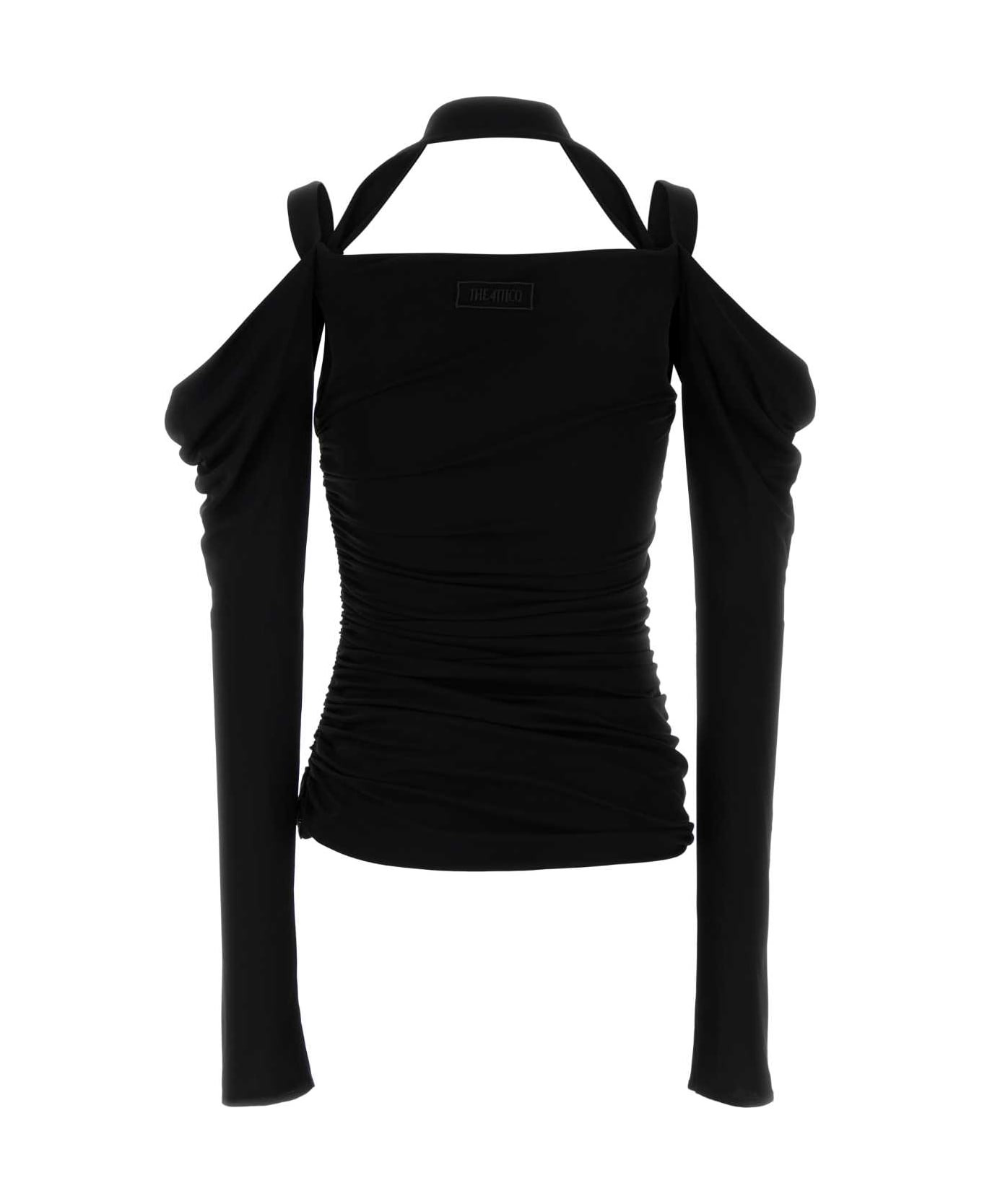 Black Crepe Top - 2