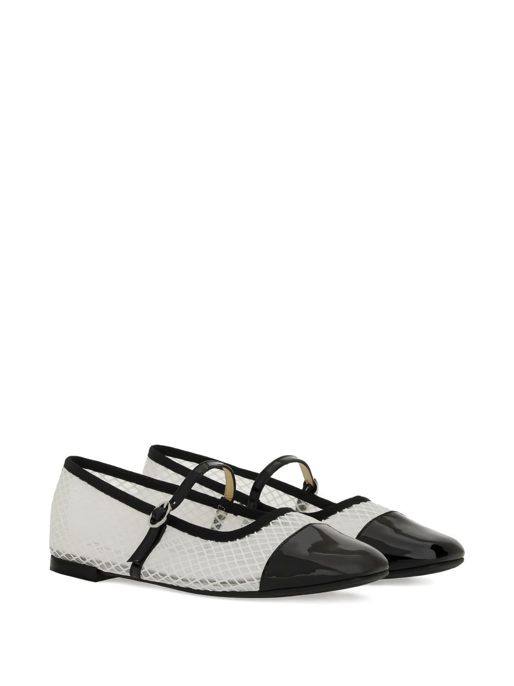 patent-toecap ballet flats - 2