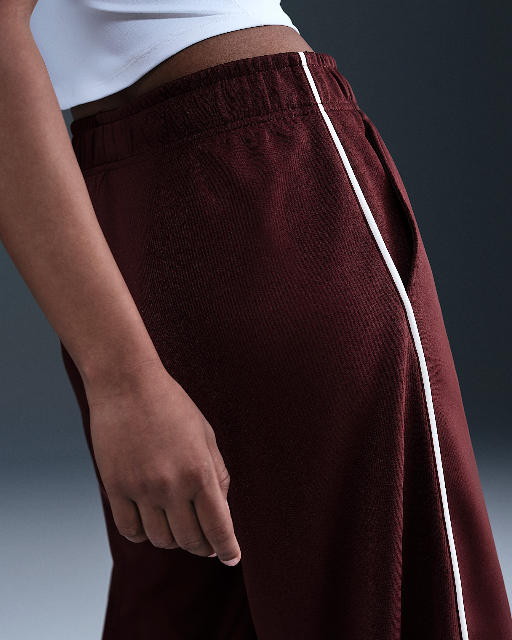 Nike Sportswear Women's Mid-Rise Wide-Leg Track Pants - 3