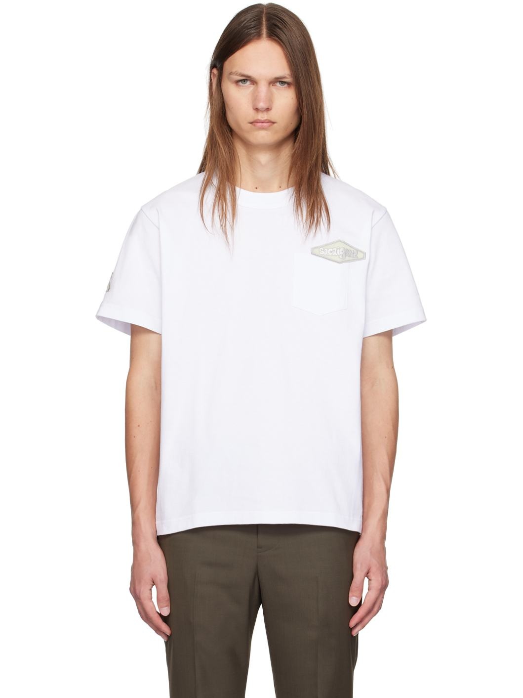 sacai White Gonz Edition Patch T-Shirt | ssense | REVERSIBLE
