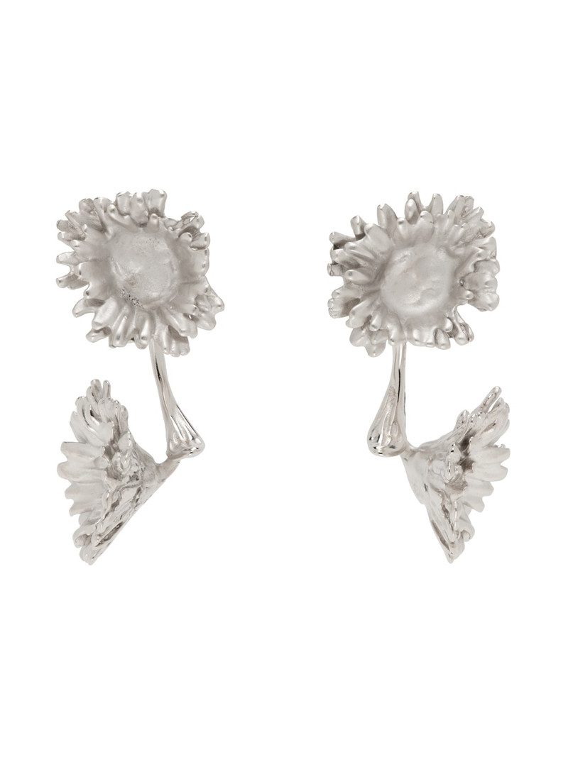 floral-shaped drop earrings 1