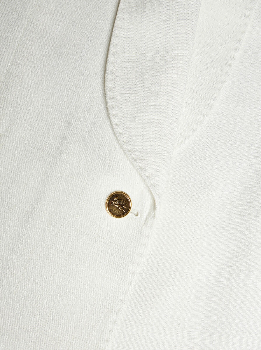 SLUB FABRIC WAISTCOAT - 6