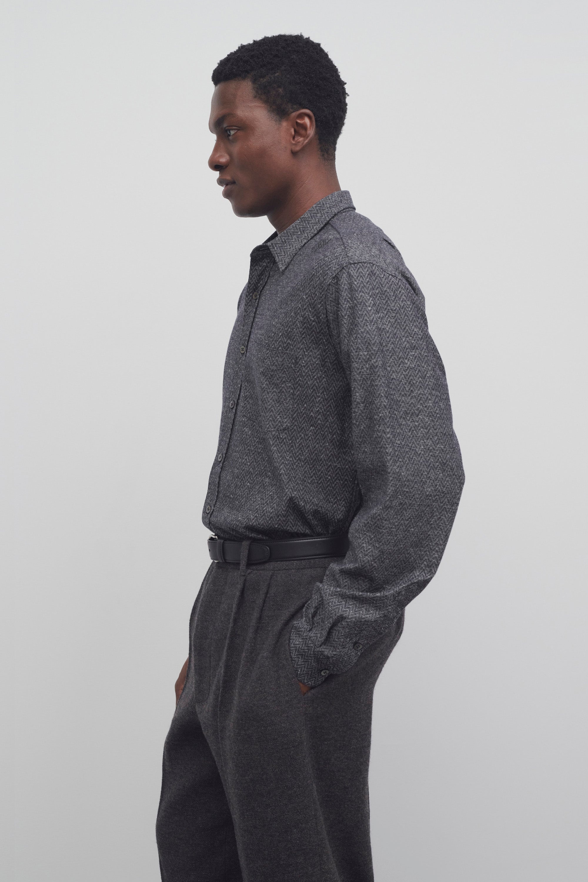 Cardiff Shirt in Cotton and Linen - 4