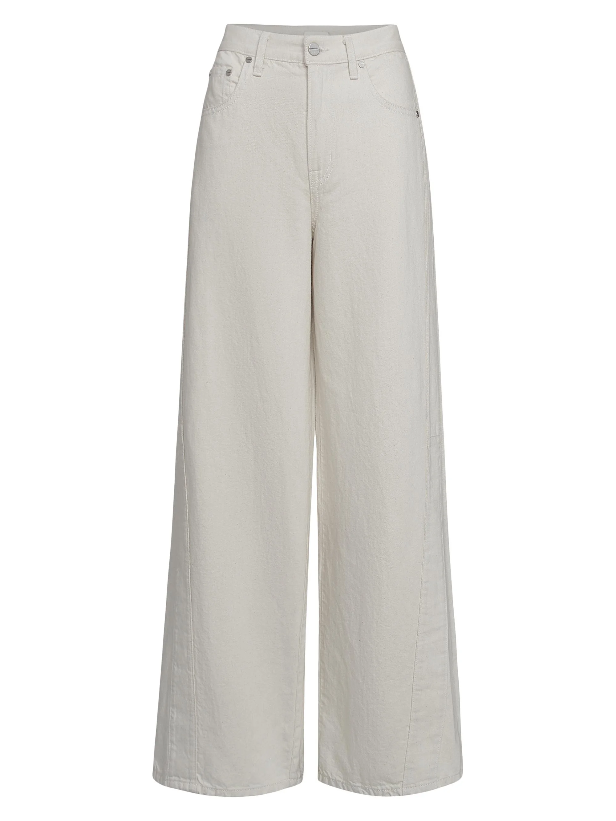 Women's Almost Famous Wide-Leg Jeans - Natural - 1