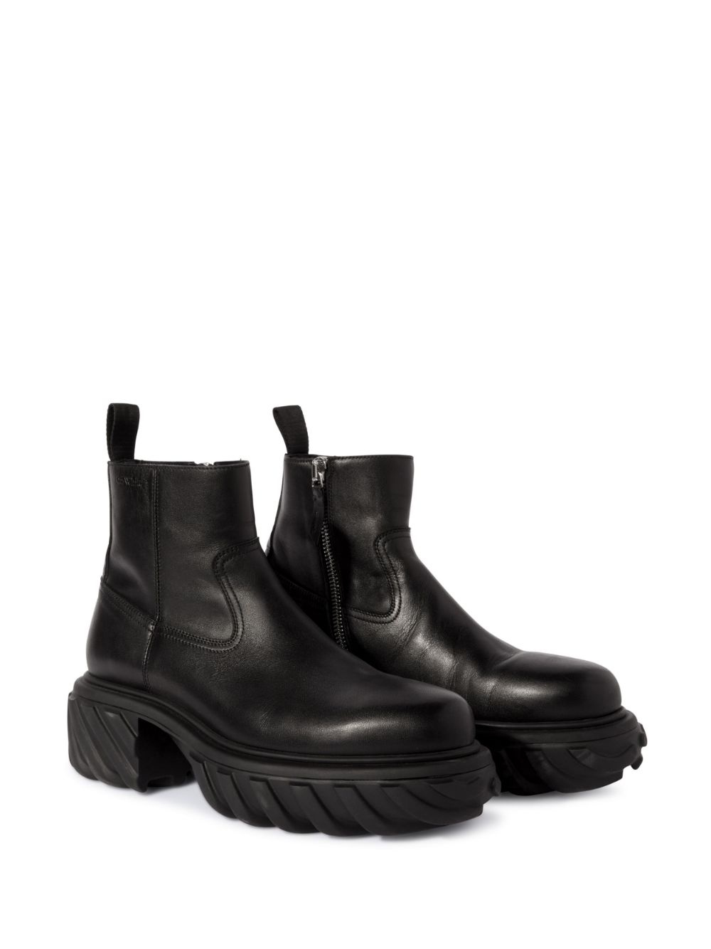 Exploration Motor leather ankle boots - 2