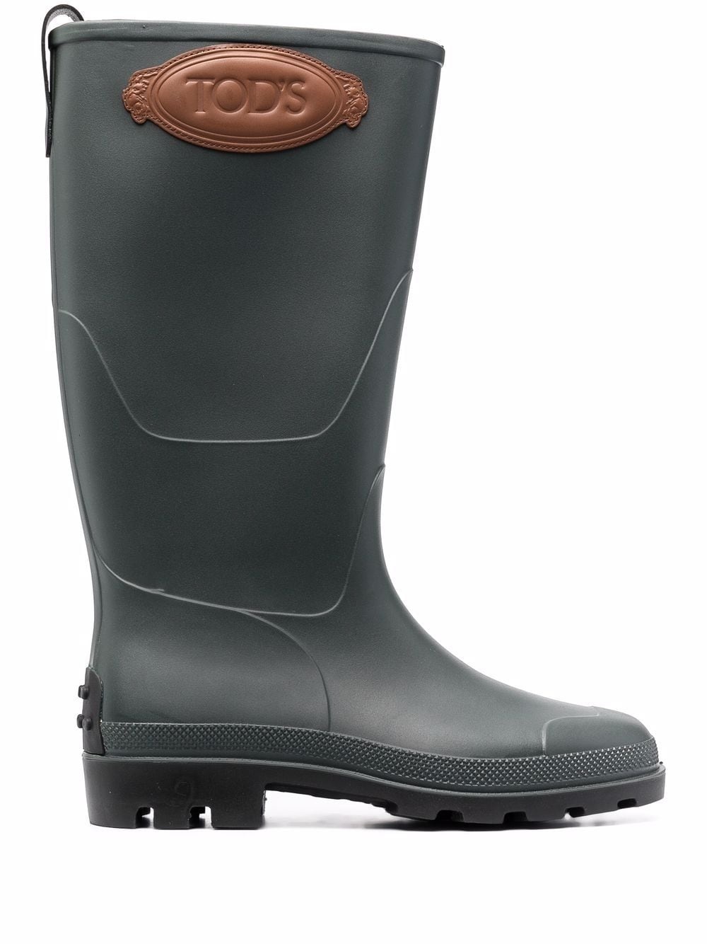 logo-patch rain boots - 1