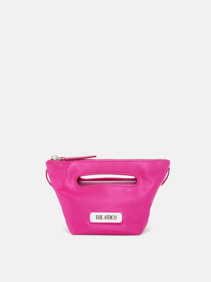 ''VIA DEI GIARDINI 15'' FUCHSIA TOTE BAG 1