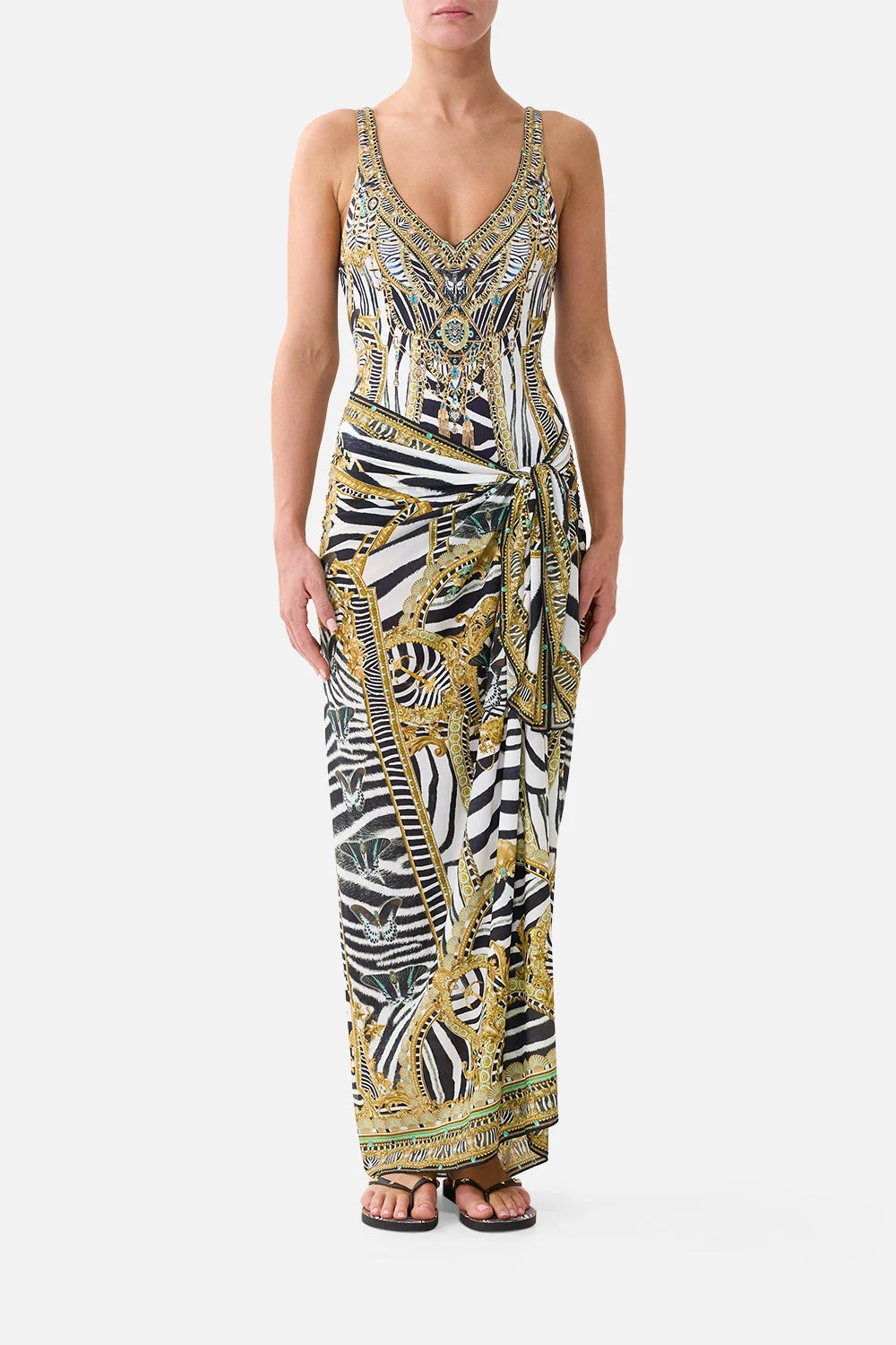 MULTI WEAR LONG SARONG ZIG ZAG ZOO - 1