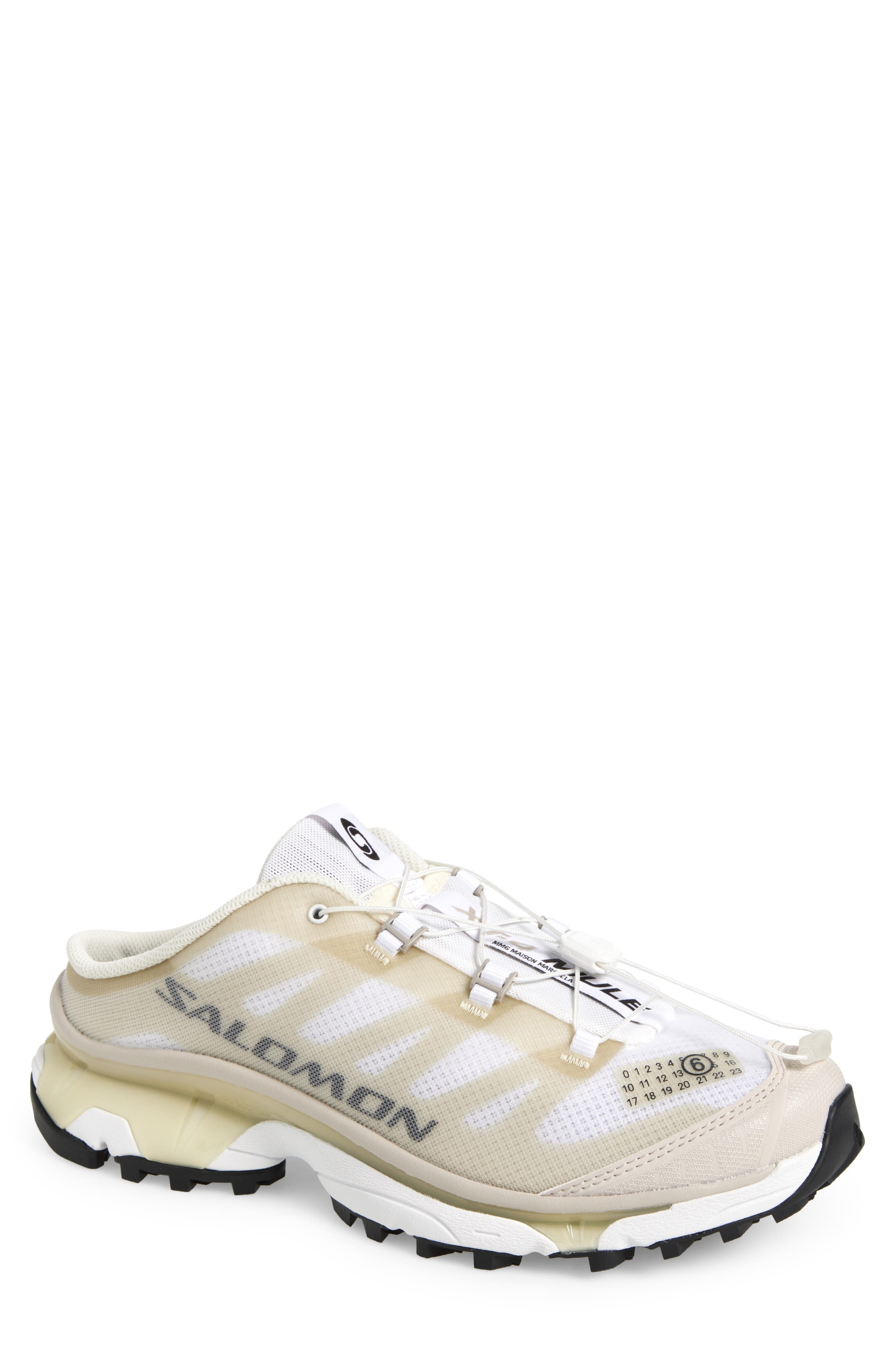 MM6 Maison Margiela x Salomon XT-4 Sneaker Mule in White/Green Haz/Silver at Nordstrom - 1