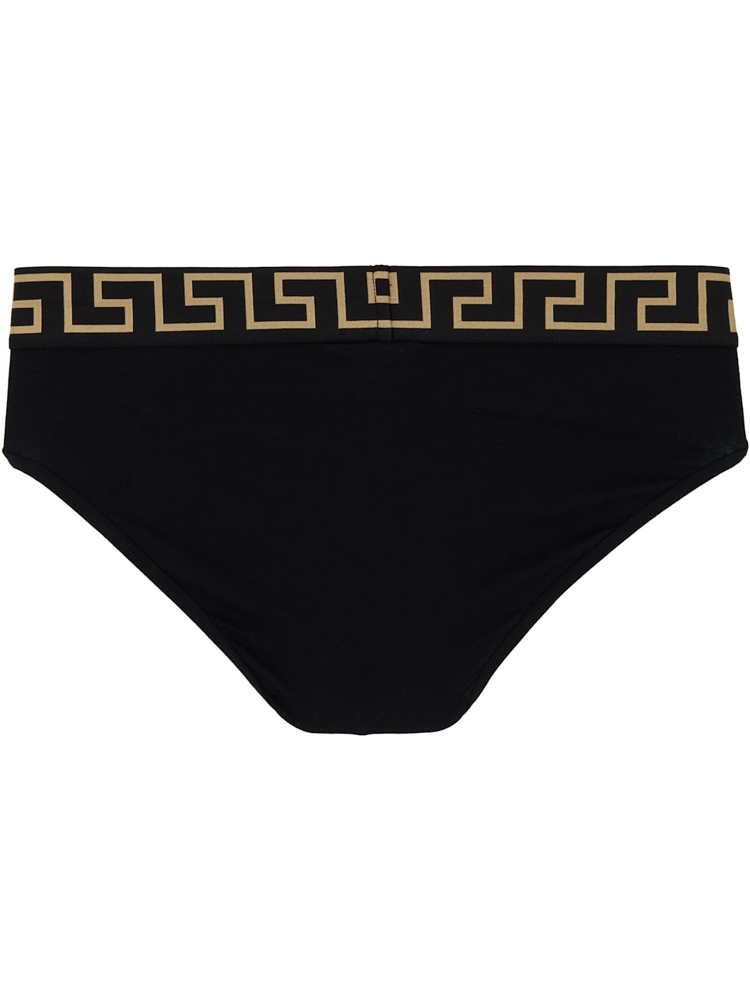 Three-Pack Black Greca Border Briefs - 3