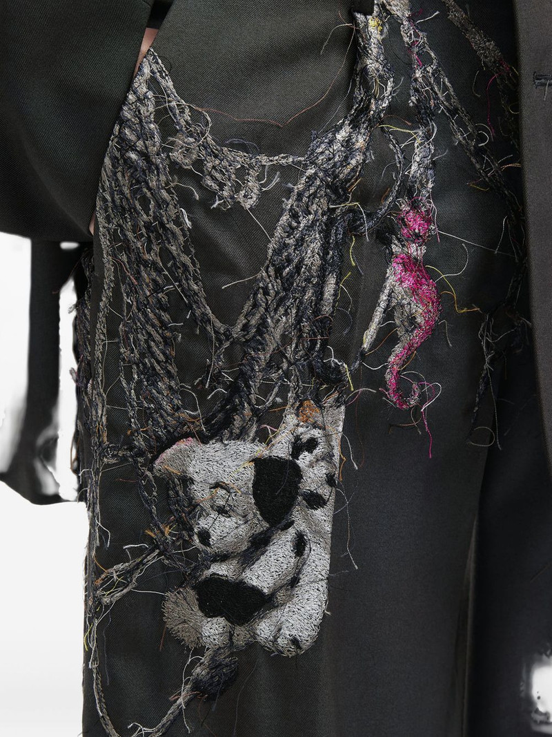 embroidered straight-leg trousers 5