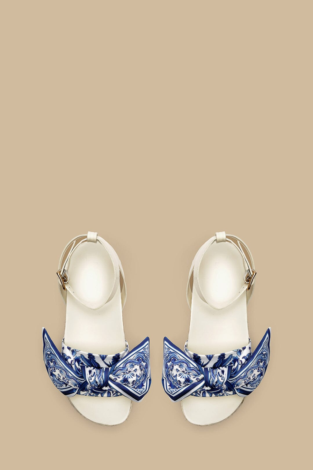 Ivory Scarf Espadrille Flatform Sandal - 5