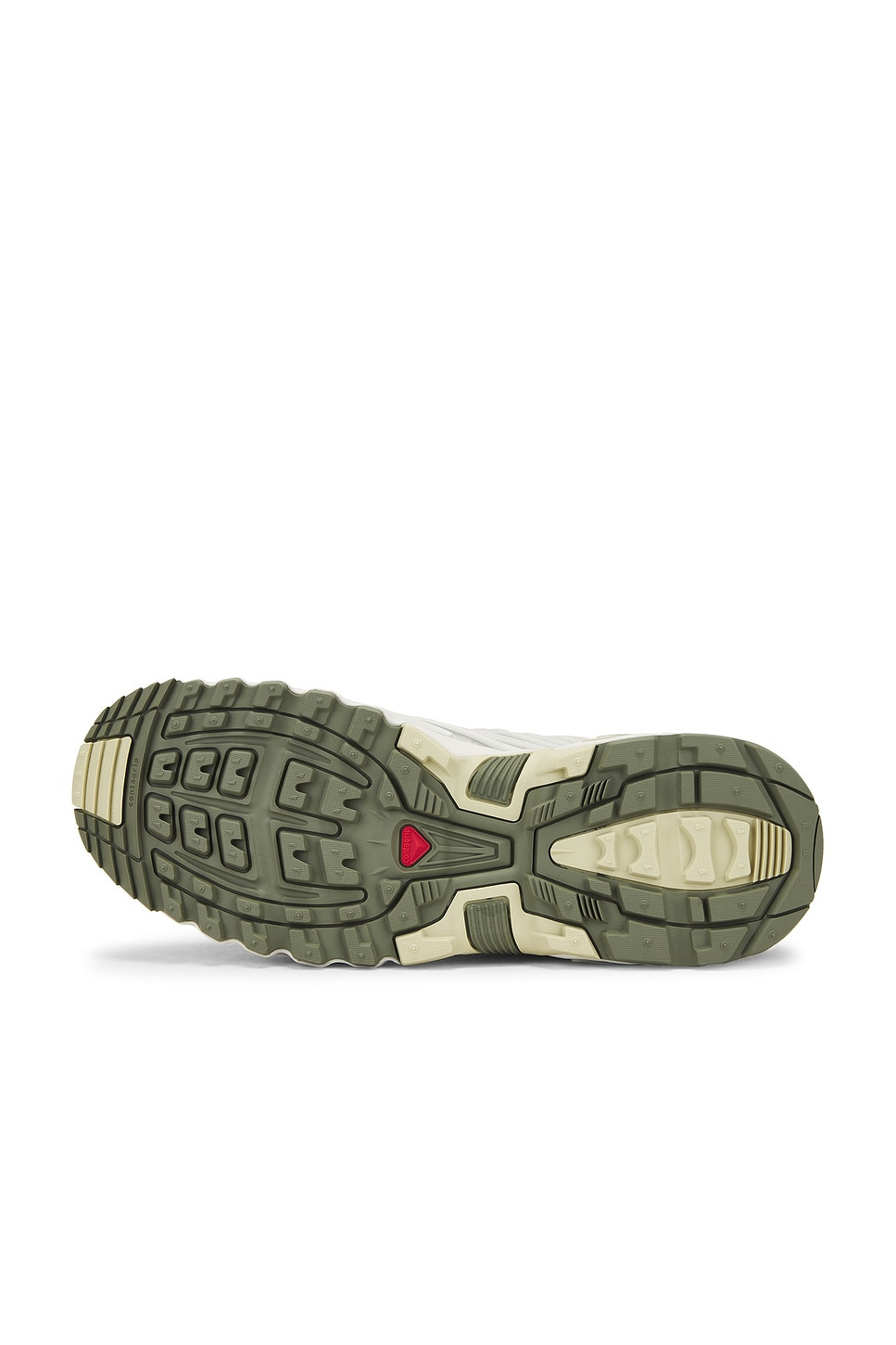 X Salomon Cross Low Sneakers in Sharkskin, Silver, &amp; Sharp Green - 6