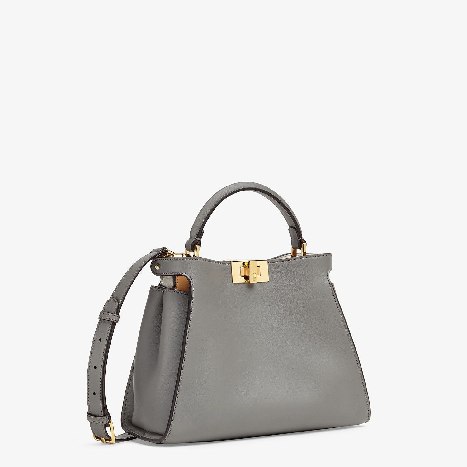 Gray leather bag - 3