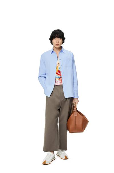 Loewe Chest pocket check shirt in cotton outlook