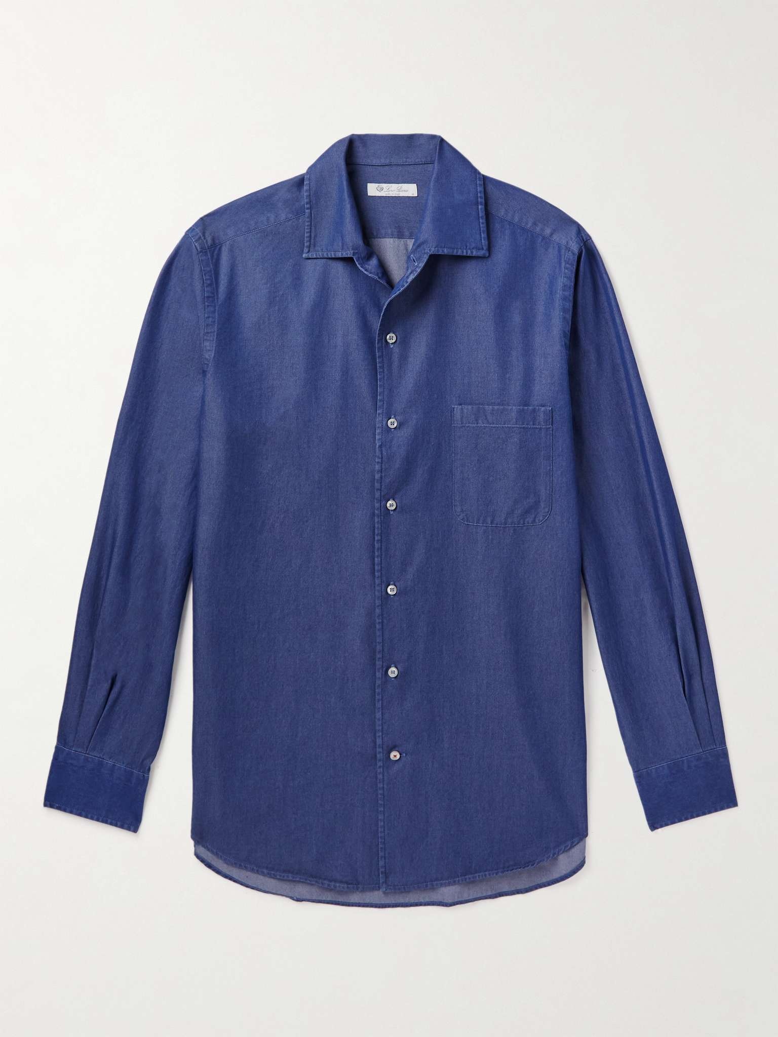 Washed Cotton-Chambray Shirt - 1