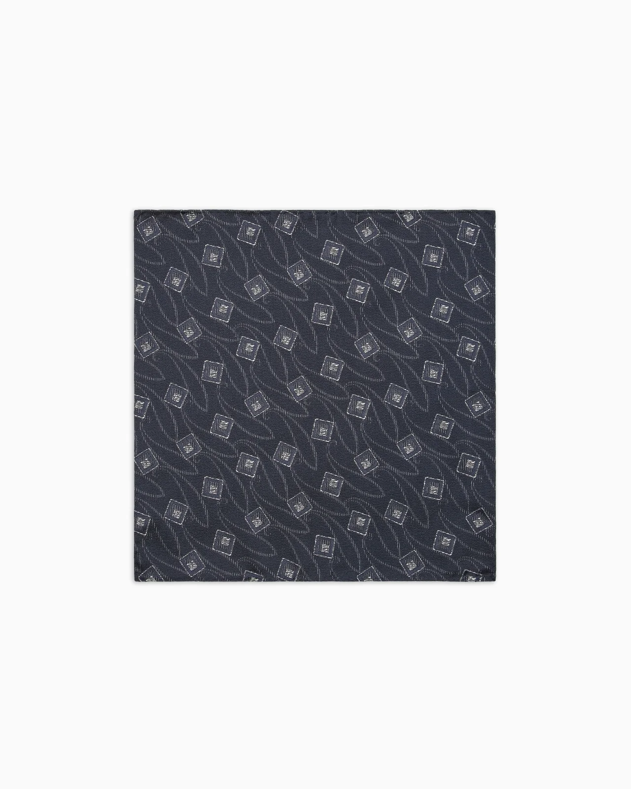 SILK JACQUARD POCKET SQUARE - 1