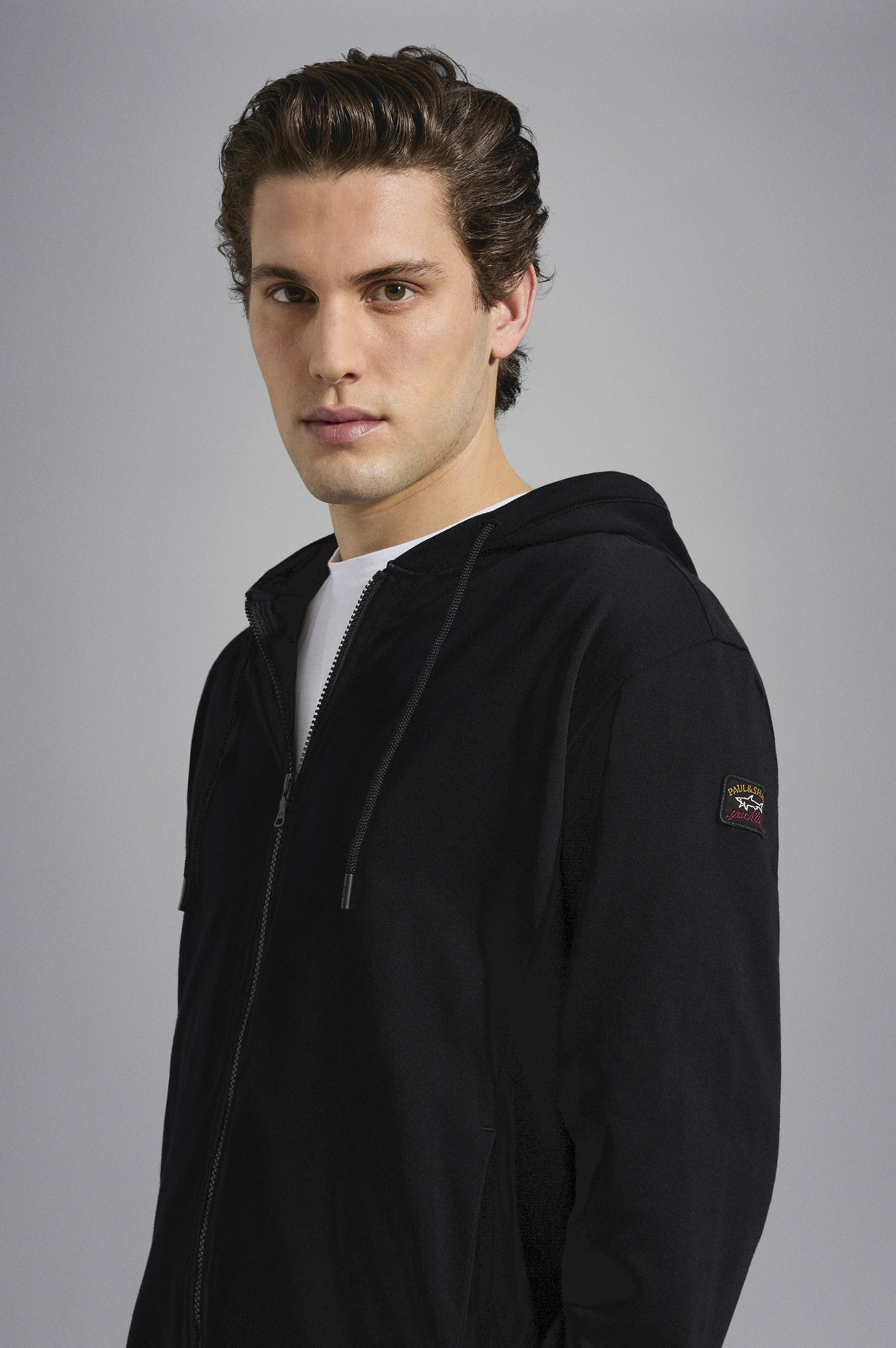 COTTON FULL ZIP TRACKSUIT WITH ICONIC BADGE - 3