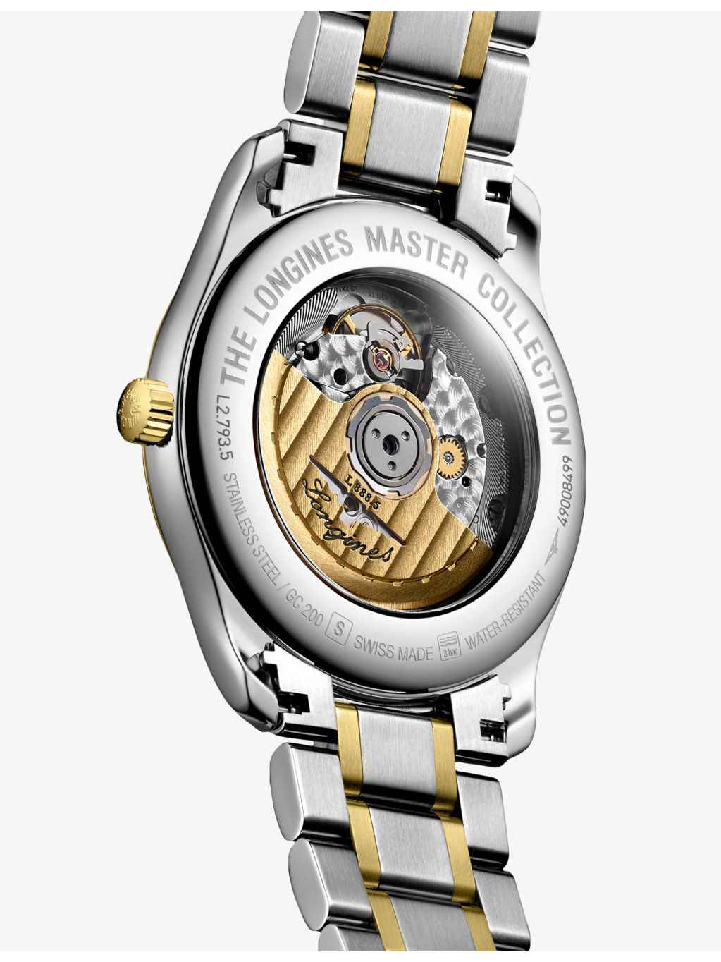 L2.793.5.72.7 Master Collection 18ct Yellow-Gold And Stainless-Steel Automatic Watch - 3