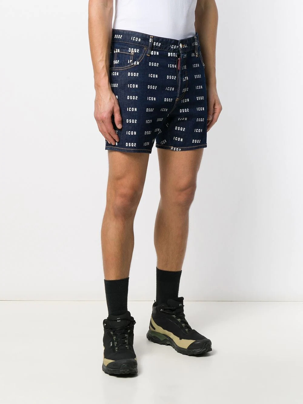 ICON DSQ2 logo denim shorts - 3