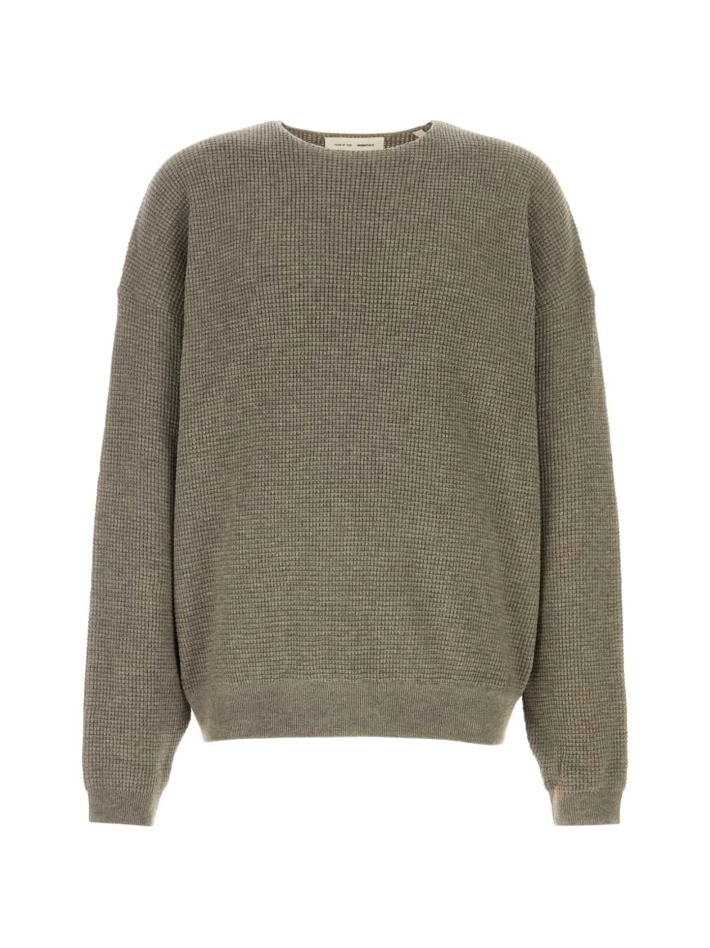waffle-knit sweater - 1