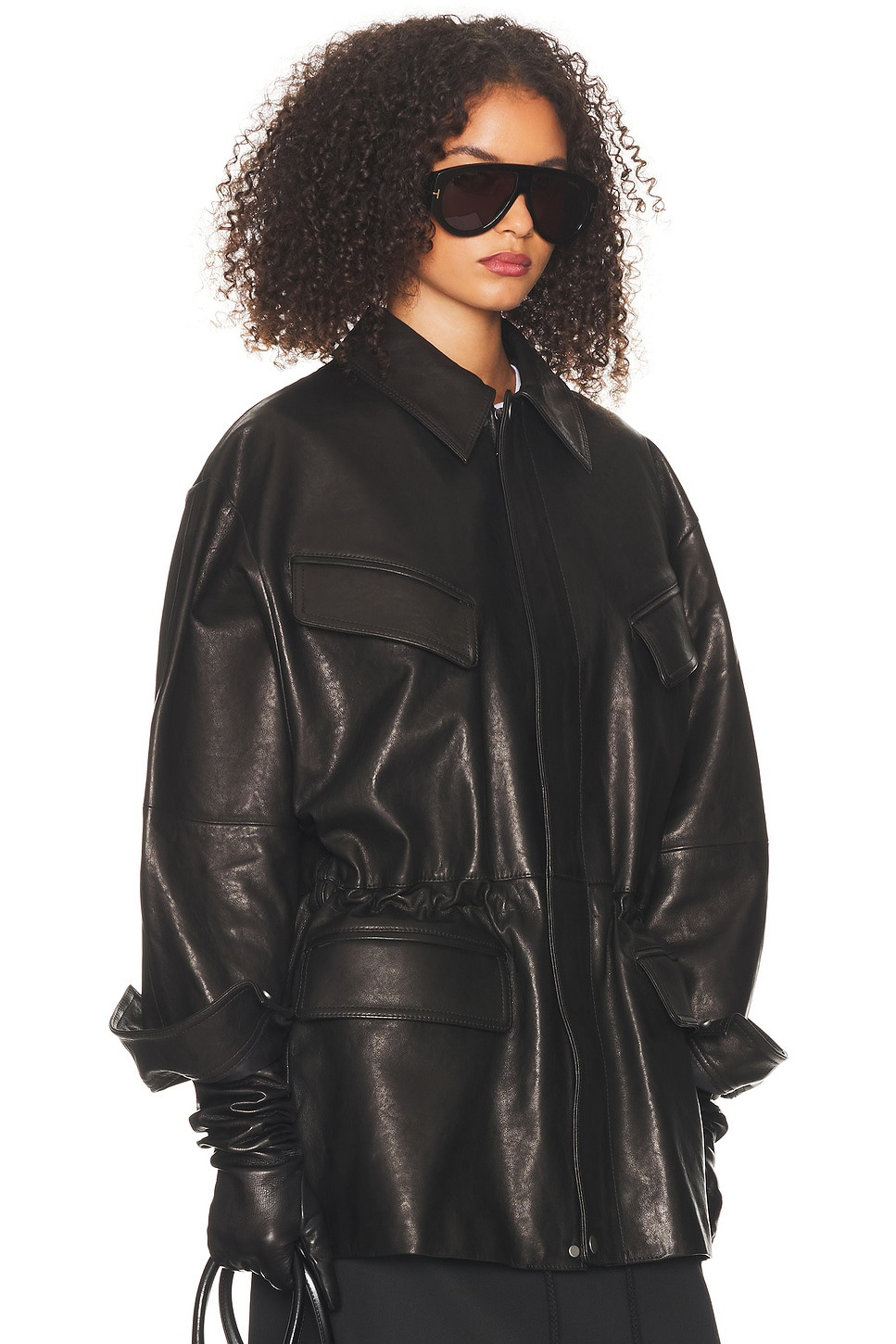 The Peplum Leather Moto Jacket - 3