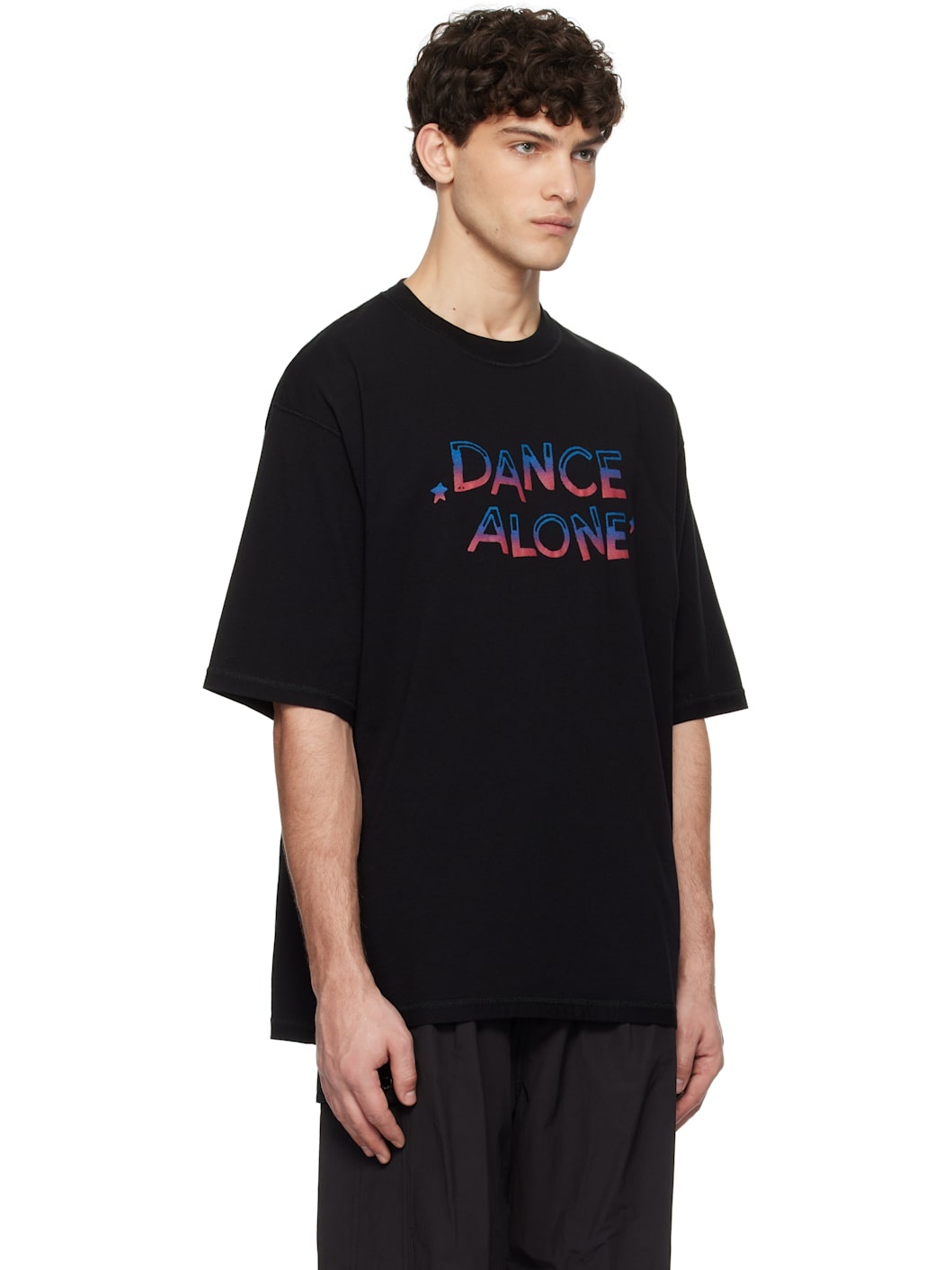 Black 'Dance Alone' T-shirt - 2