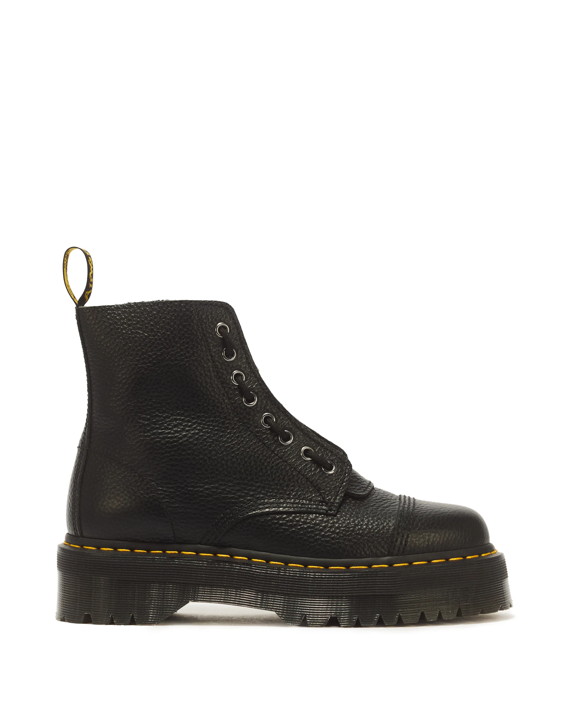 Sinclair Milled Nappa Leather Platform Boots - 1