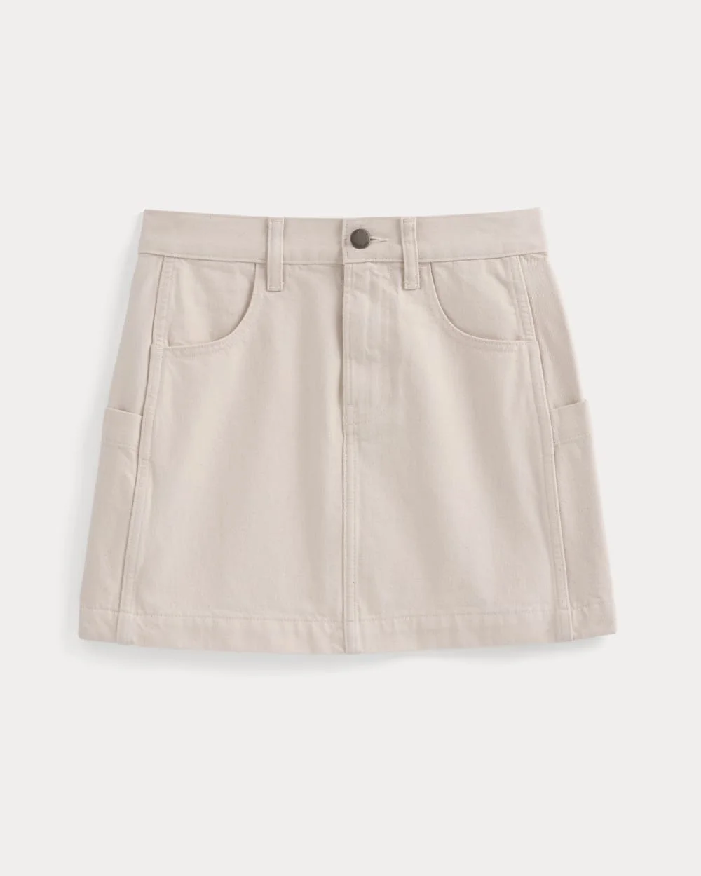 DENIM UTILITY MINI SKIRT - 1