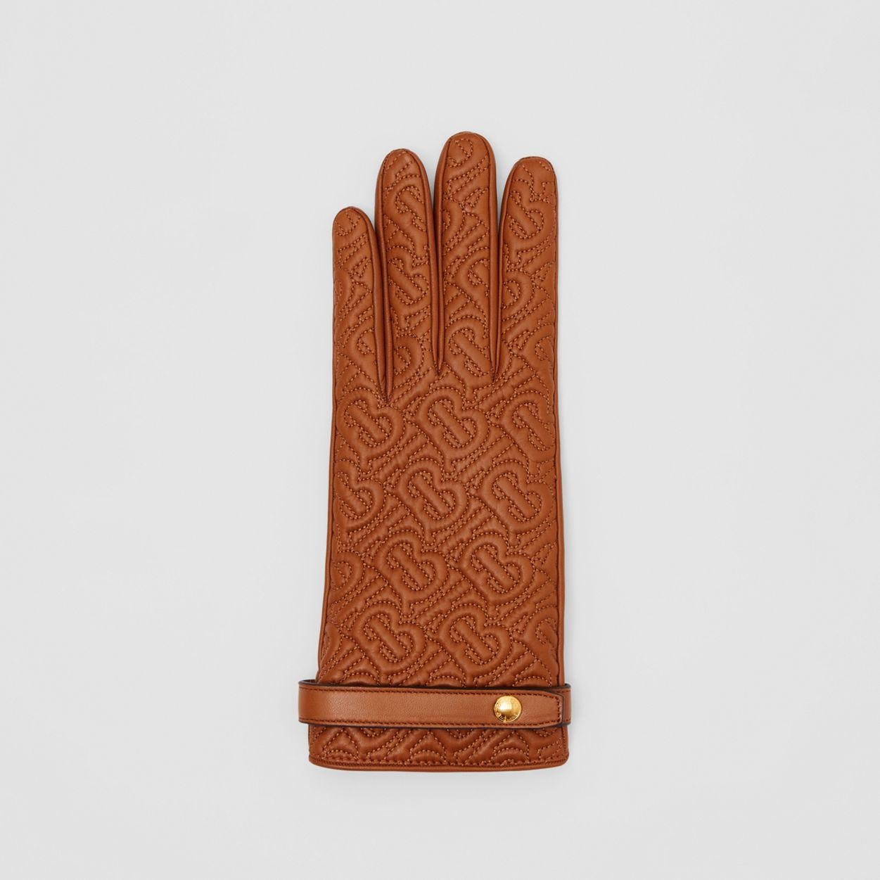 Cashmere-lined Quilted Monogram Lambskin Gloves - 3