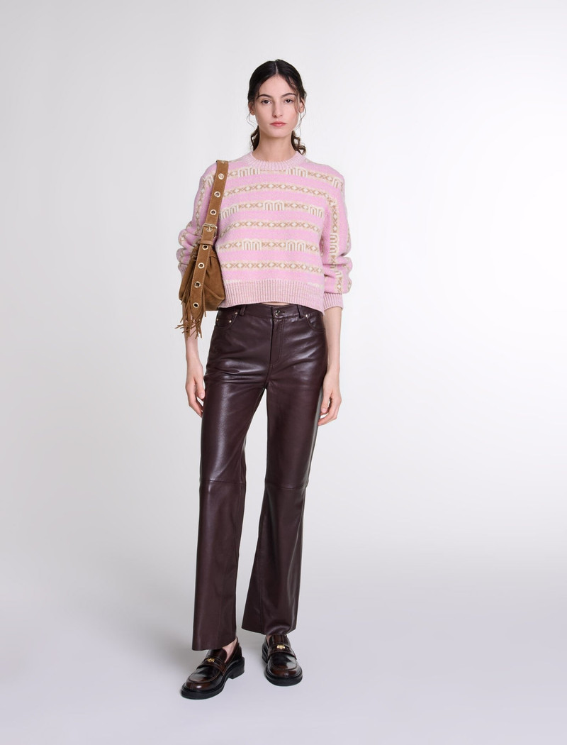 maje Leather trousers outlook