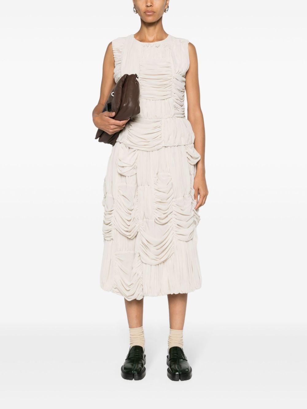 sleeveless ruched blouse - 2