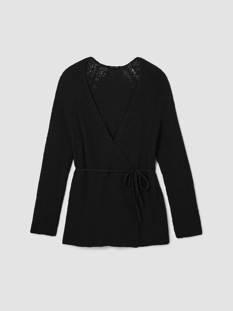 Peruvian Cotton Cloud V-Neck Cardigan - 1