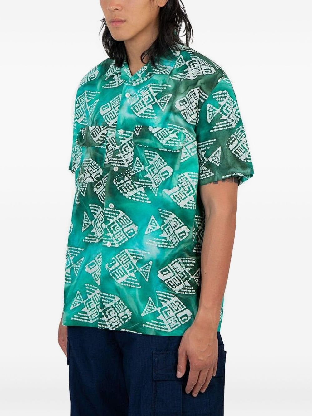patterned cotton shirt - 2
