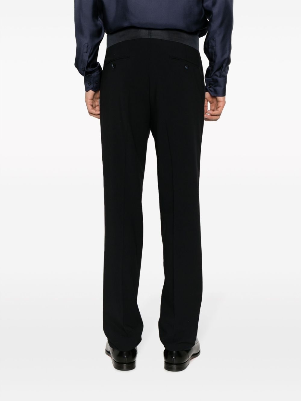 high-waisted straight-leg trousers - 4