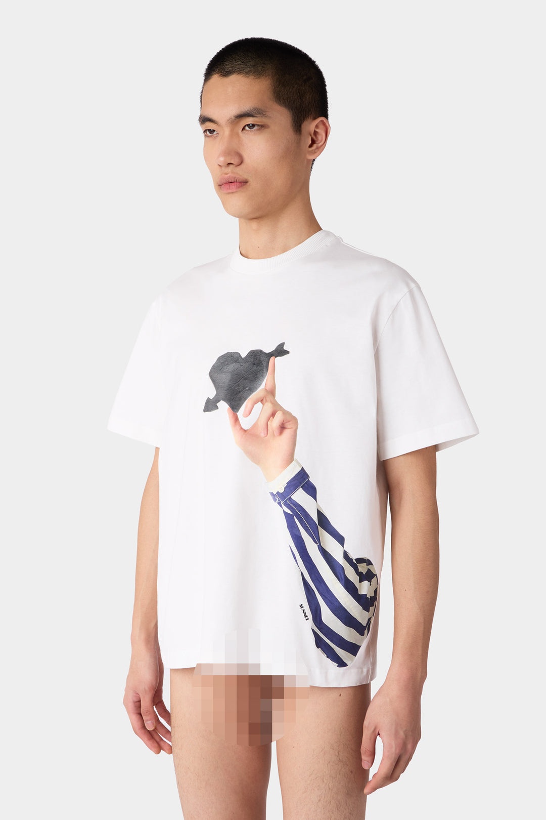 ''CUORE DI PIETRA'' T-SHIRT / off-white - 3