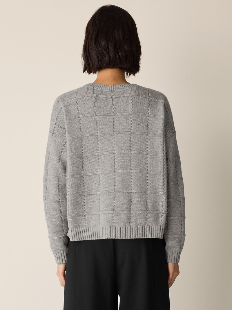 Cotton & Recycled Cashmere Crew Neck Top 4
