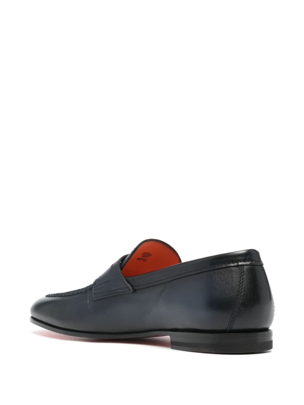 penny-slot leather loafers - 3