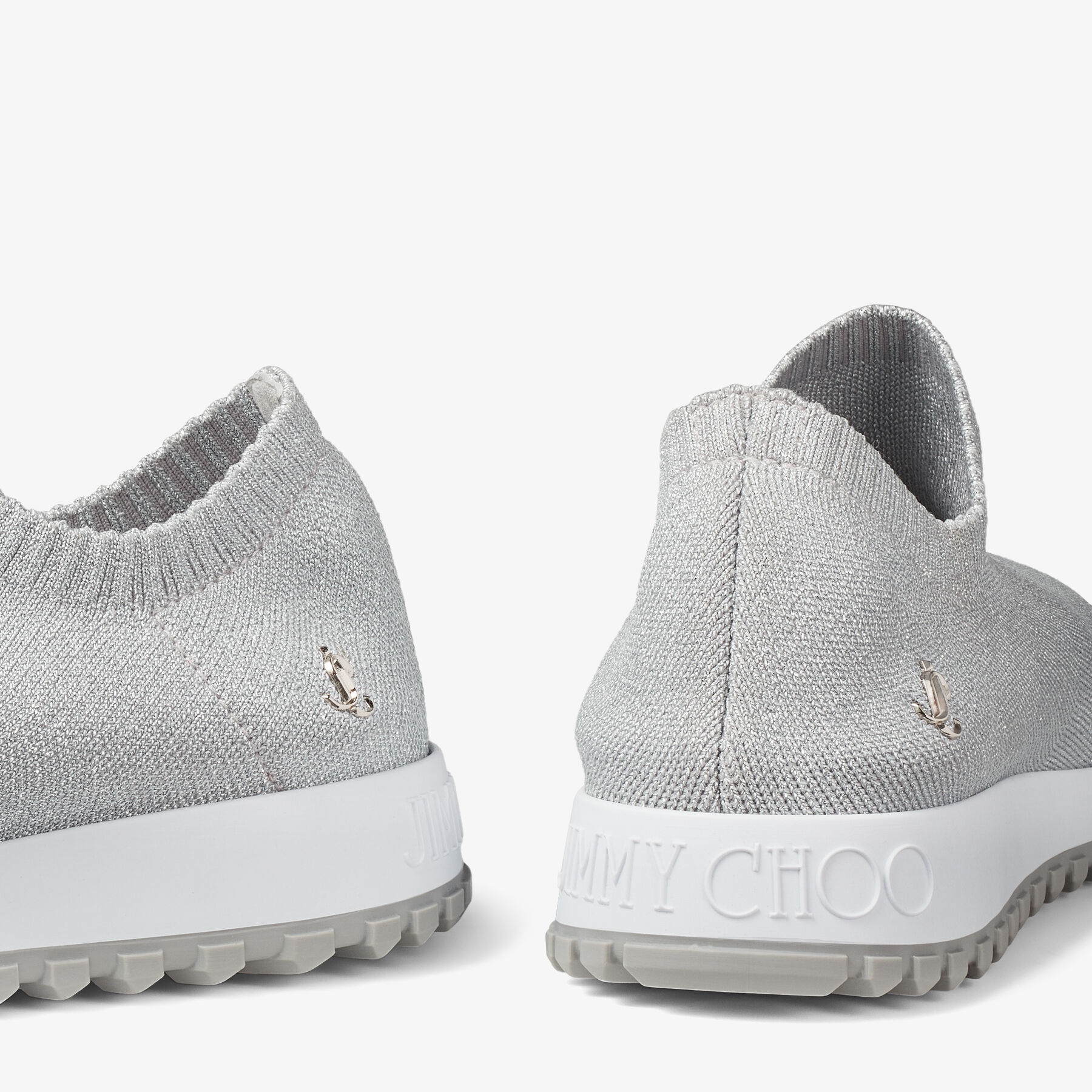 Verona/JC
Silver Lurex Knit Trainers with JC Emblem - 3